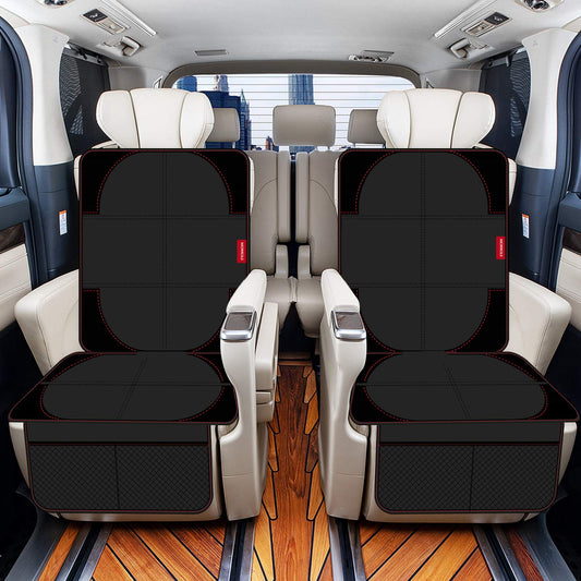 MORROLS Thick Padded Car Seat Protector with Mesh Pockets